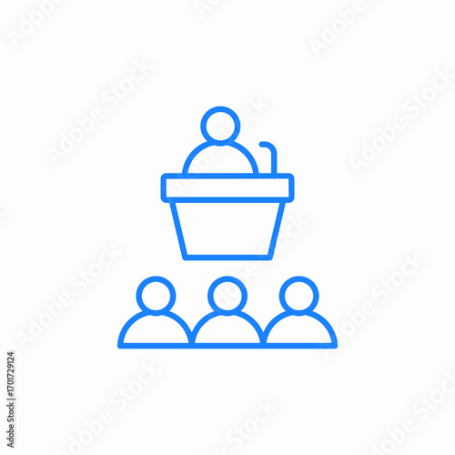 lecture college icon sign vector