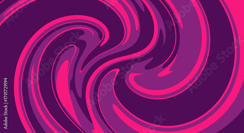 Mesmerizing psychedelic backdrop featuring a fluid swirling vortex of vibrant purple and magenta abstract art