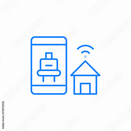 remote power control icon sign vector