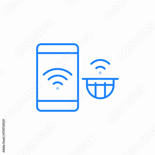 smart motion sensor icon sign vector