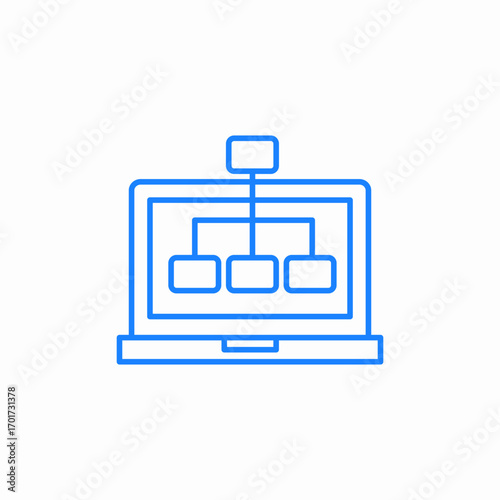 visual app development icon sign vector