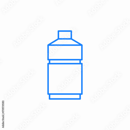 water bottle icon sign vector