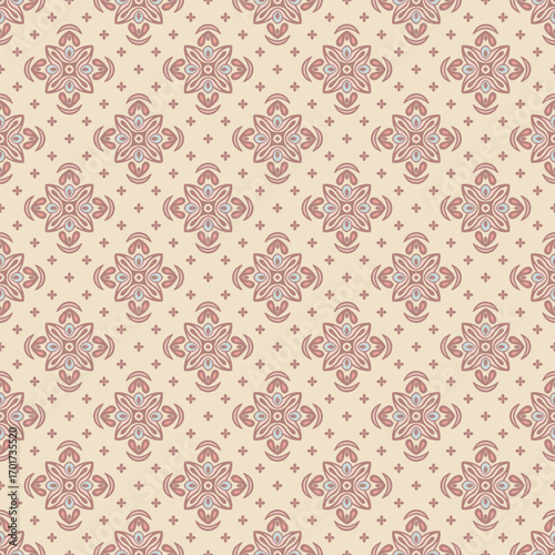 Boho chic creative floral elegant ornamental pattern