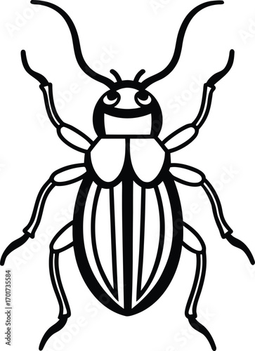 vector illustration of a bug