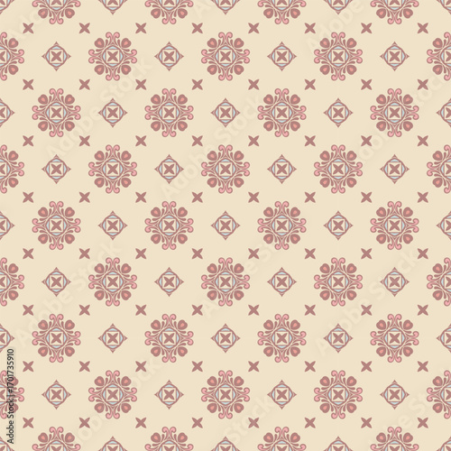 Boho chic creative floral elegant ornamental pattern