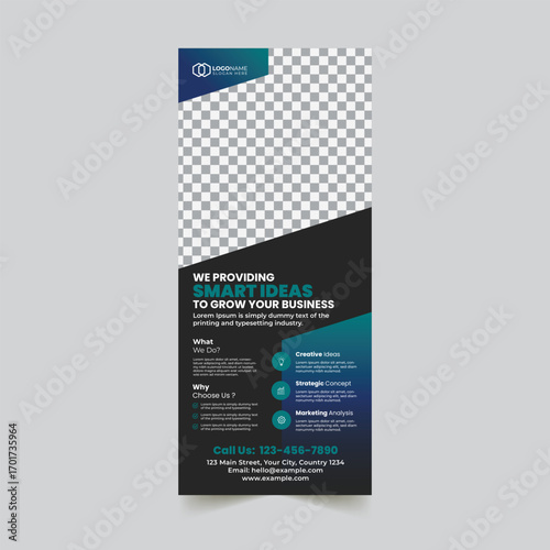 Corporate Business Rollup Banner Template Design