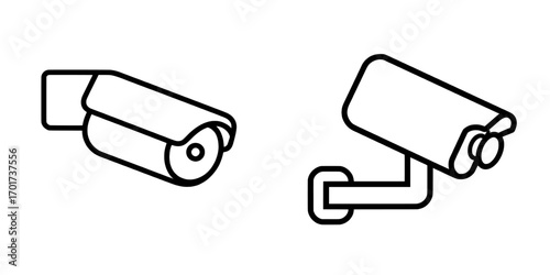 Illustrations of the modern camera cctv icon and symbol can be found