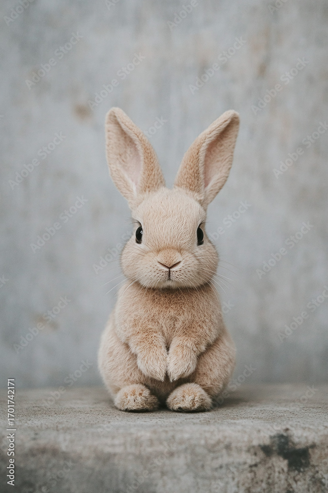 Obraz premium Adorable Baby Rabbit Portrait