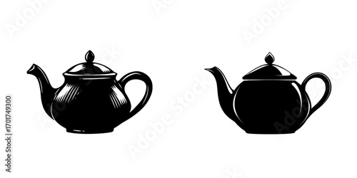 The Teapot Icon is a simple yet elegant silhouette of a classic teapot, ideal for symbolizing warmth, comfort, and the simple delights of life