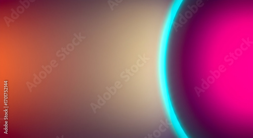 Abstract colorful gradient background with a bright neon stripe.