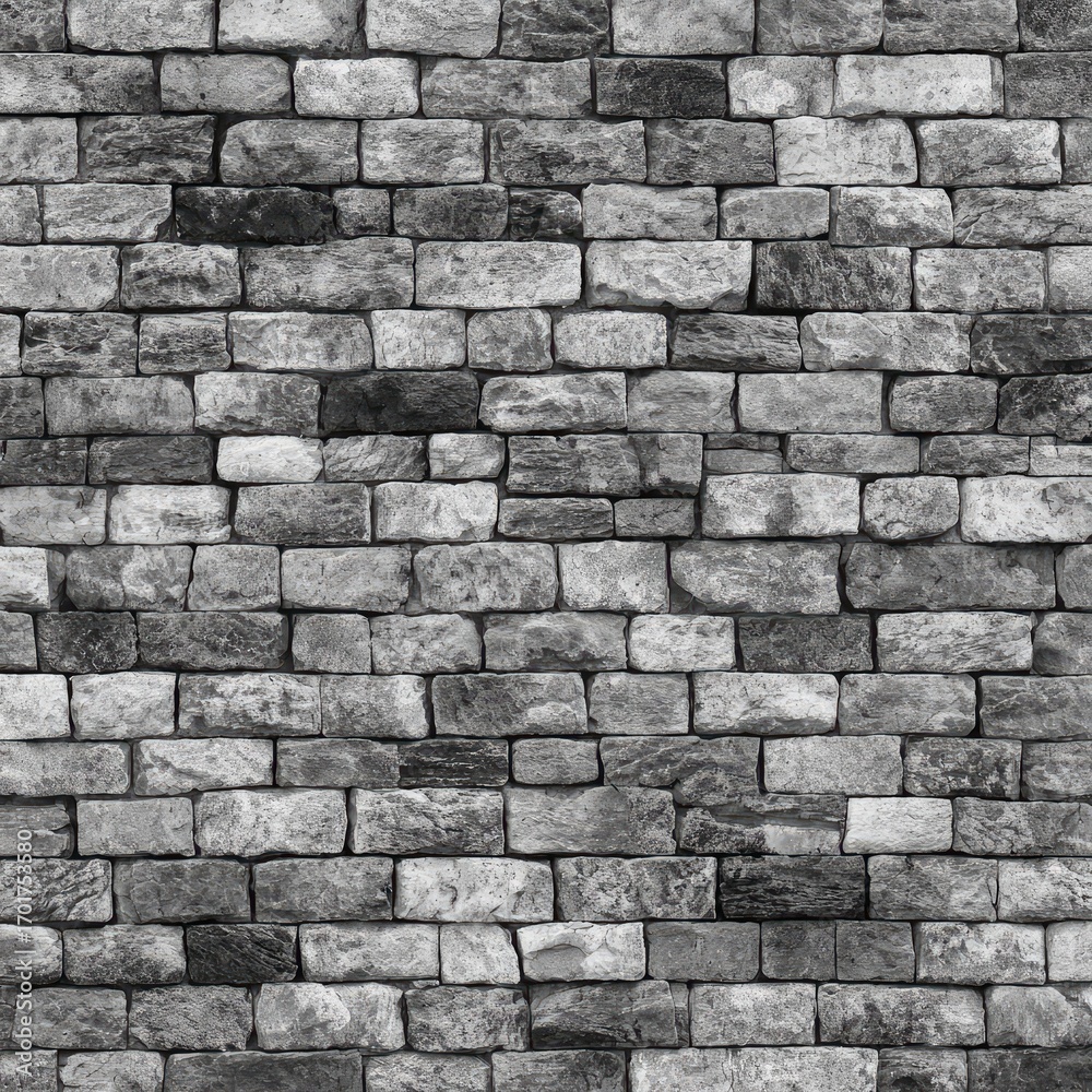 Obraz premium Gray stone brick wall texture (1)
