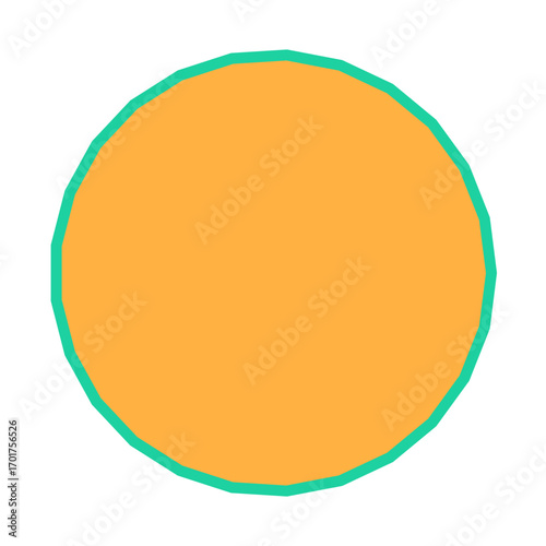 Polygon Shape 25 sides #302