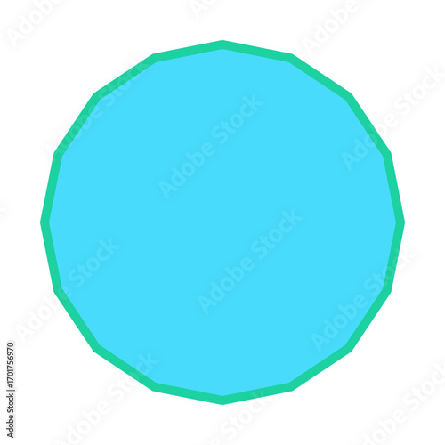 Polygon Shape 16 sides #321