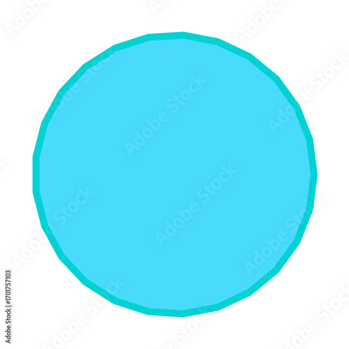 Polygon Shape 25 sides #330
