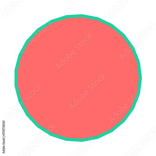 Polygon Shape 25 sides #386