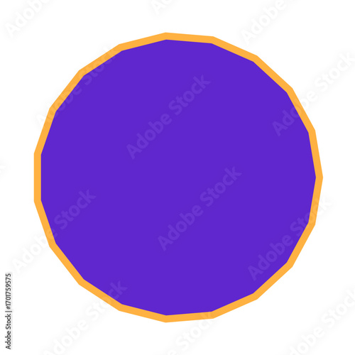 Polygon Shape 19 sides #44