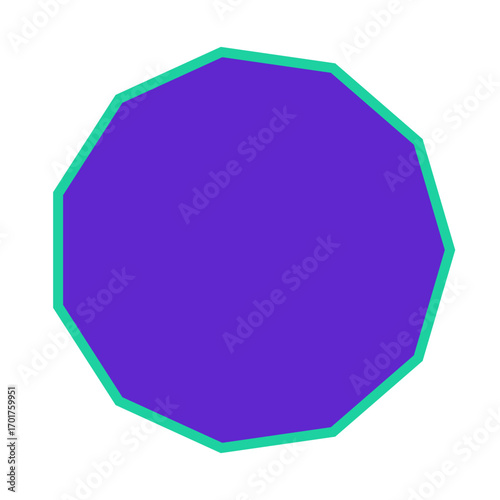 Polygon Shape 11 sides #456