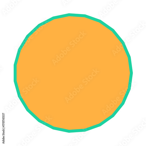Polygon Shape 23 sides #76