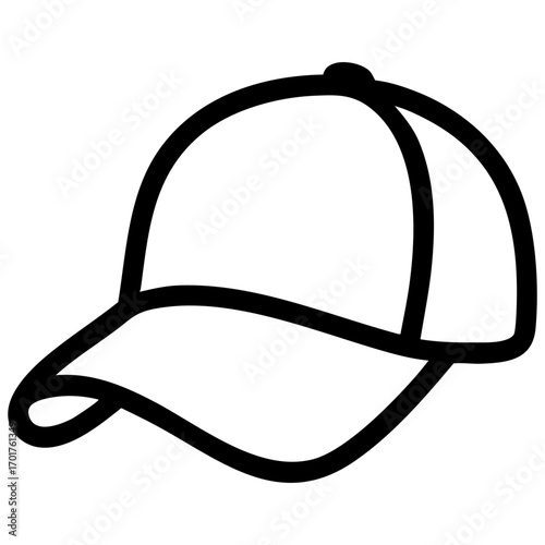 summer cap icon vector