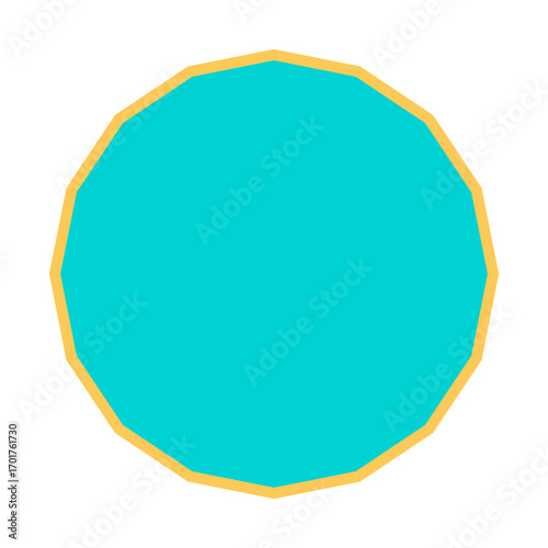 Polygon Shape 16 sides #97