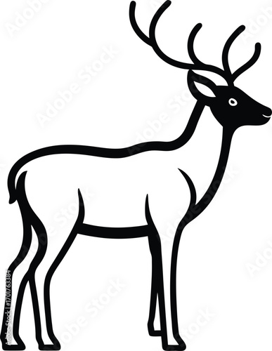 deer silhouette vector