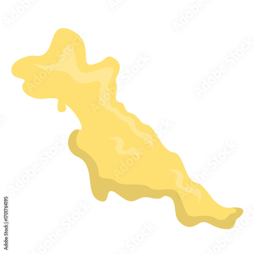 Abstract yellow and beige shapes blending together, creating a soft background for design use