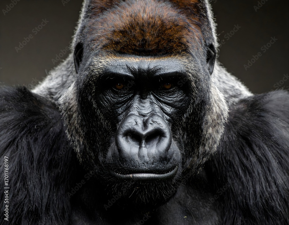 Obraz premium Portrait eines Gorillas