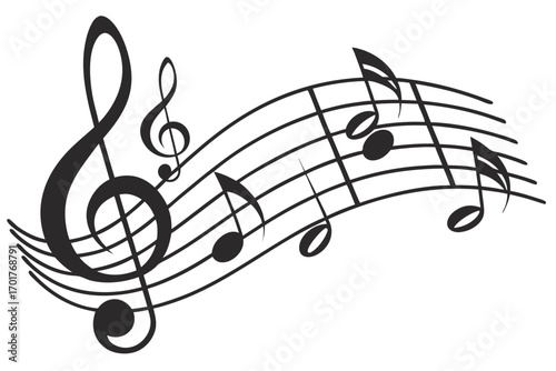 treble clef and notes
