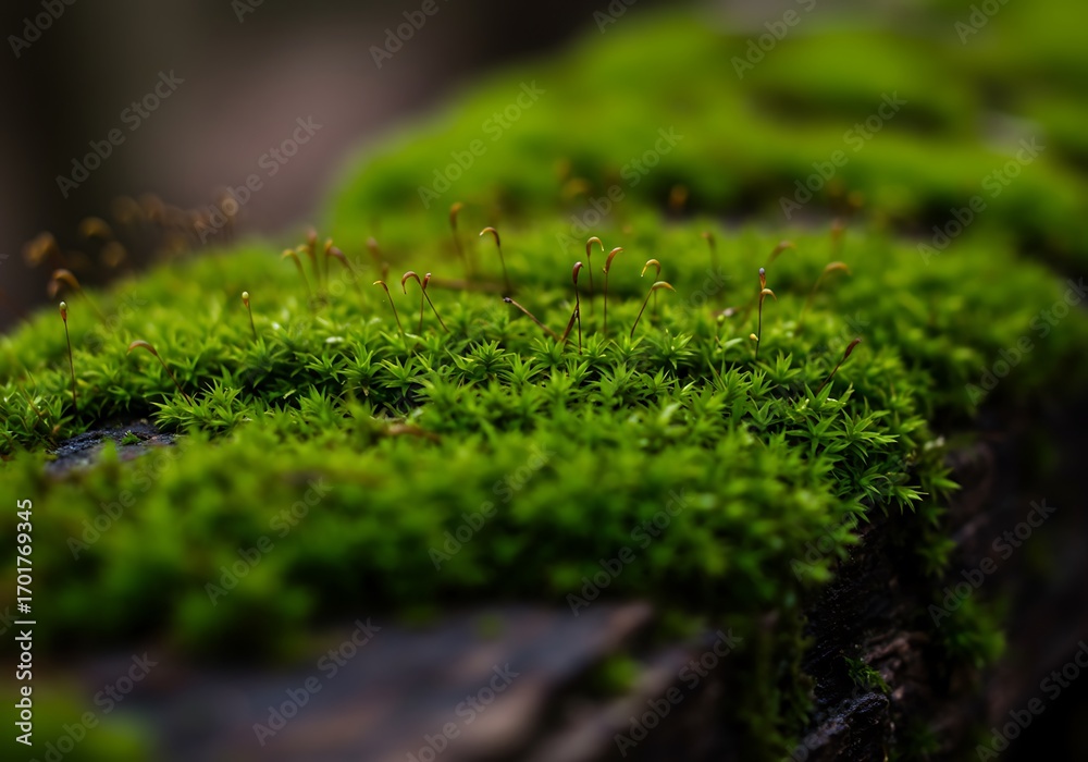 Obraz premium Emerald Embrace: Mossy Texture