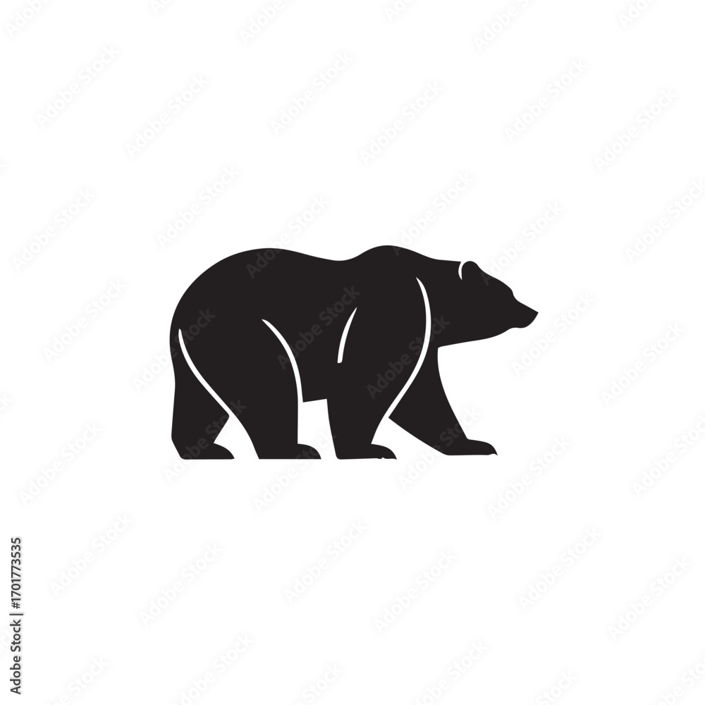 Obraz premium silhouette of a bear