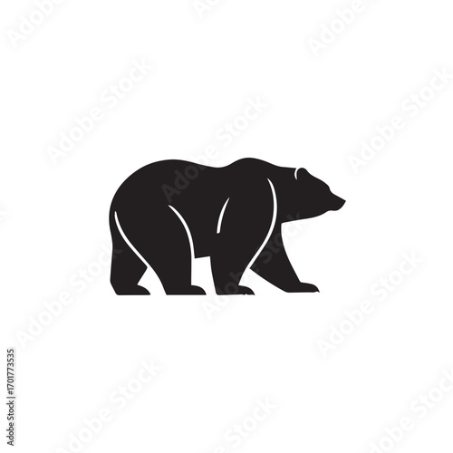 silhouette of a bear