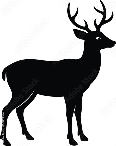 deer silhouette vector
