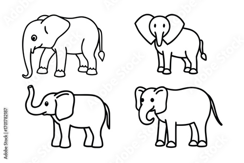 set of elephants