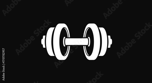 Dumbbell Fitness Exercise Weightlifting Strength Training.