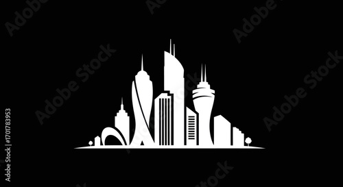 Cityscape Skyline Urban Architecture Buildings.