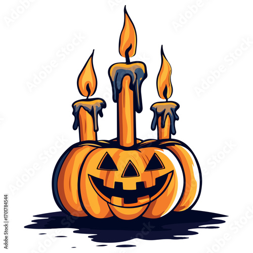 halloween candles, halloween, festival, vector, transparent background, candles, candlesticks, decoration, celebration, flame, fire, wax, burning, icon, hot, candlelights