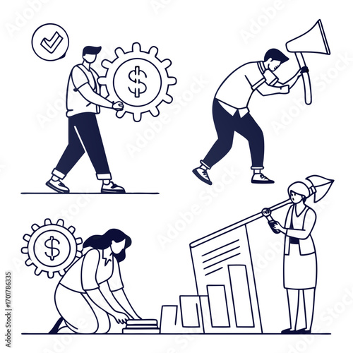 businessman and money