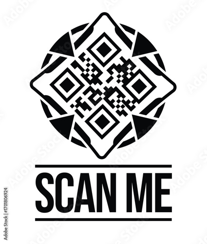 Scan QR code icon. Digital scanning qr code. QR code scan for smartphone. QR code for payment. Scan QR code symbol	