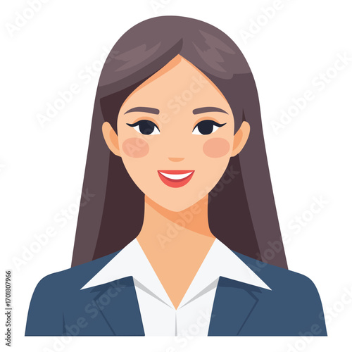 Confident Female Professional in Formal Attire - AI Generated