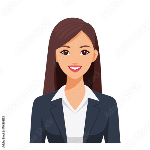 Professional Young Woman in Business Suit - AI Generated