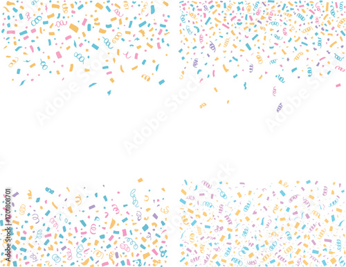 party streamers and confetti