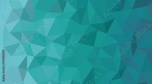 Abstract Teal Polygon Background with Geometric Precision A Mosaic of Triangles and Interlocking Shapes Creates a Modern Minimalist Aesthetic