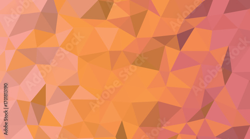 Warm Tones Geometric Pattern A Symphony of Triangles in Orange Pink and Brown