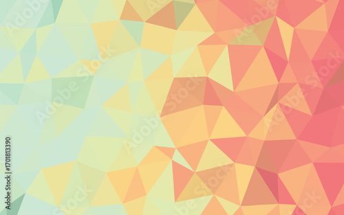 Geometric Canvas of Pastel Serenity A Low Poly Mosaic of Calm and Tranquility