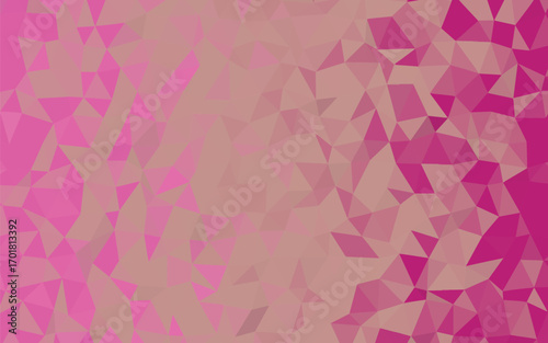 Geometric Dreamscape A Symphony of Pink and Beige in a Low Polygon Art Style Creating an Abstract Visual