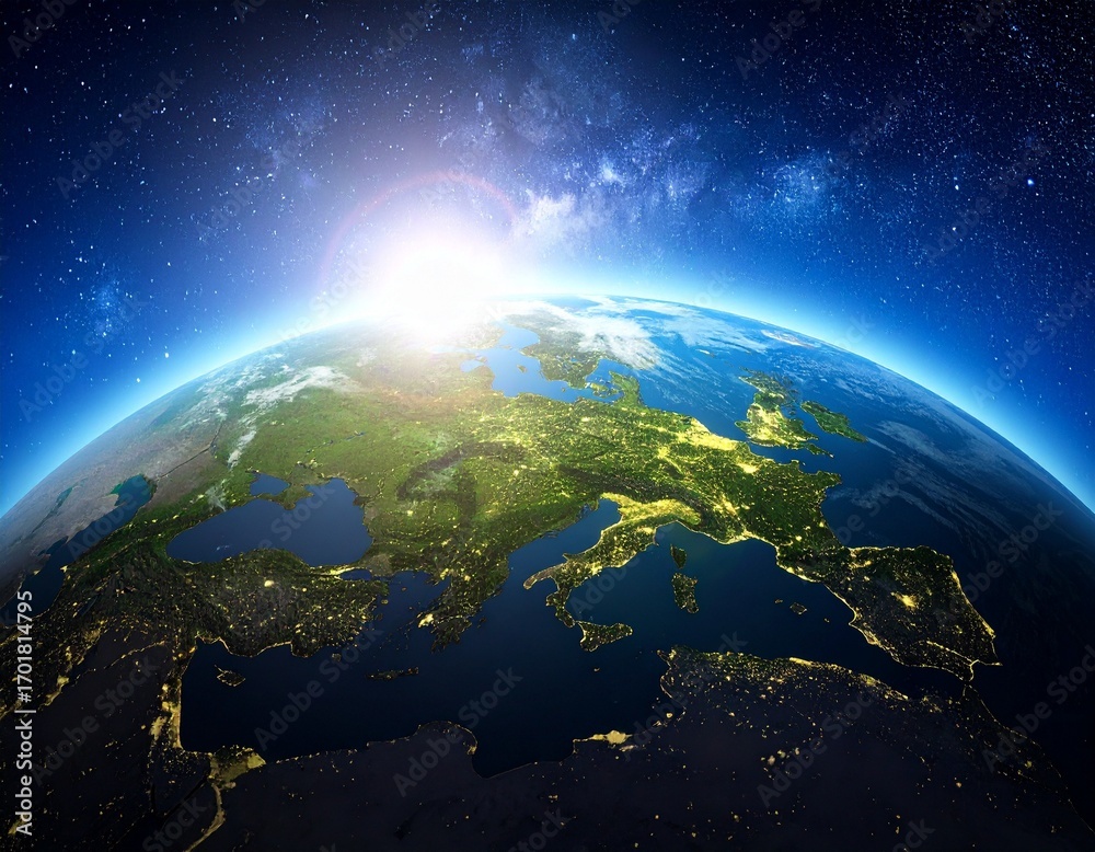 Obraz premium Our Earth from Space.