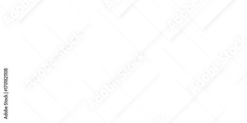 Modern Abstract white background design with layers of textured white transparent material in triangle and squares shapes. White color technology concept geometric line vector background.