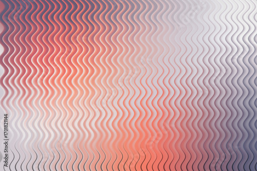 Abstract Wave Pattern, Coral Pink Gradient Background