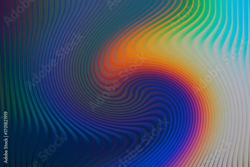 Abstract Colorful Swirling Waves Background