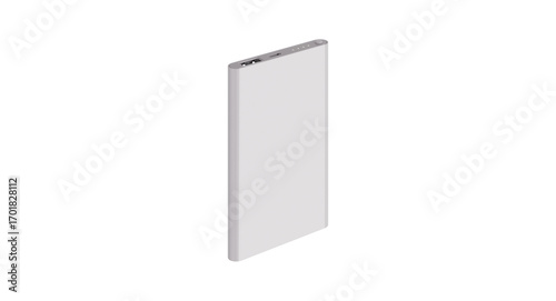 Premium Power Bank Mockup Template - Realistic High-Resolution Portable Charger for Branding Presentation and Product Showcase